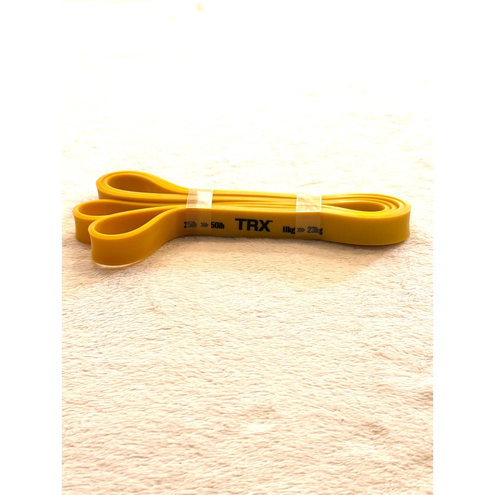 TRX Exercise Resistance Band Yellow 25lb-50lb Strength Training Loop Band